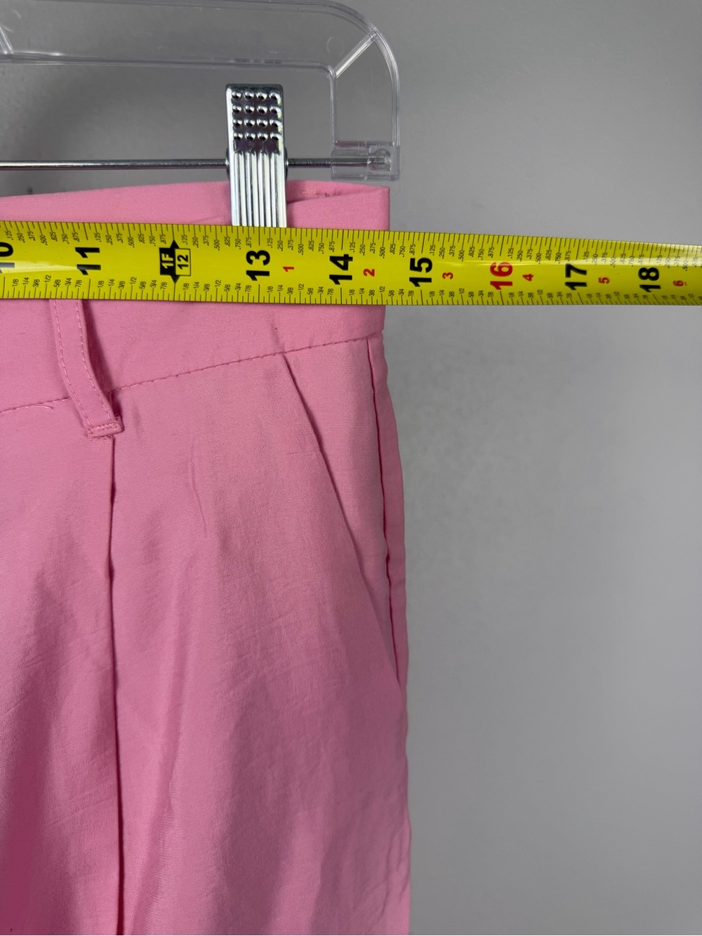 Zara Pink Modal High Rise Wide Leg Pleated Trousers Pants M - Picture 6 of 6